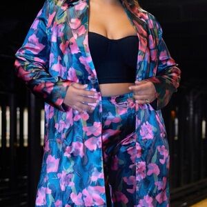 Floral longline blazer from REBDOLLS